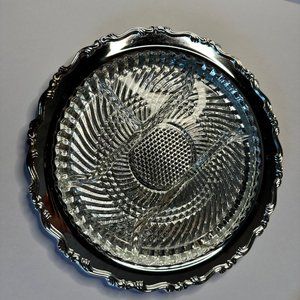 Vintage Oneida Georgrian Scroll 12.5" Relish Dish